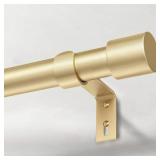 IFELS Heavy Duty Curtain Rods for Windows 66 to 120 Inch, 1 Inch Gold Curtain Rod Adjustable, Decorative Long Curtains Rods with Metal Finials, Easy Installation and Modern Design (A2,Gold,30-120)