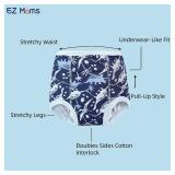 EZ Moms 10 Packs Reusable Potty Training Underwear for Boys Double Absorption Toddler Training Pants 2T-3T High Waist Dinosaur Toddler Underwear Boys 2T Kid Confident Pee Pants with a Laundry Bag