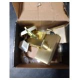 NCSEN Satin Brass Exterior Door Lock Set, Front Door Handle with Deadbolt, Heavy Duty Entry Door Handleset