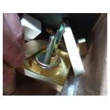 NCSEN Satin Brass Exterior Door Lock Set, Front Door Handle with Deadbolt, Heavy Duty Entry Door Handleset