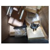 NCSEN Satin Brass Exterior Door Lock Set, Front Door Handle with Deadbolt, Heavy Duty Entry Door Handleset