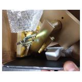 NCSEN Satin Brass Exterior Door Lock Set, Front Door Handle with Deadbolt, Heavy Duty Entry Door Handleset