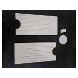 Large Faucet Mat for Kitchen Sink - Stone Drying Mat for Kitchen Counter, Diatomite Fast Drying Stone Sink Tray, Super Absorbent, Stylish Decor and Protector for Bathroom (Light Grey, 23.6 x 5.5)