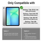 WESOROL Case for Samsung Galaxy Tab S10 Lite/S10 FE/S9 FE 10.9 Inch Galaxy Tab S9 11 Inch,Shockproof Cover for Samsung S9 FE Tablet Case with Screen Protector Rotate Stand Pen Holder,Black Blue