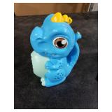 Dinosaur Bubble Machine Toy for Kids: Automatic Blower with Lights, Large 150ML Tank & Powerful Motor - Produces 15,000+ Colorful Bubbles/Min for Magical Party, Birthday