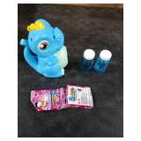 Dinosaur Bubble Machine Toy for Kids: Automatic Blower with Lights, Large 150ML Tank & Powerful Motor - Produces 15,000+ Colorful Bubbles/Min for Magical Party, Birthday