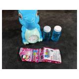 Dinosaur Bubble Machine Toy for Kids: Automatic Blower with Lights, Large 150ML Tank & Powerful Motor - Produces 15,000+ Colorful Bubbles/Min for Magical Party, Birthday