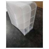 PeoTRIOL Pen Organizer, Pencil Holder, Multi-Functional Stationery Desk Organizer Makeup Lipsticks Storage for Office, School, Home Supplies Set of 4, 16 Compartment