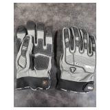 Vgo... 1 Pair -20/-4F COLDPROOF Winter Work Leather Gloves, Impact Gloves, Anti-Vibration, Water Resistant (XXL, Gray, CA7722FW)