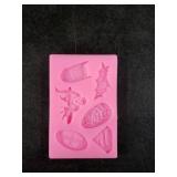 2 Pieces Superheros Themed Silicone Molds Cookie Fondant Mould Candy Chocolate Fondant Molds