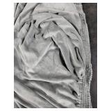 MAXIJIN Velvet Stretch Couch Cushion Covers Soft Sofa Cushion Cover Replacement Sofa Seat Cushion Slipcovers Furniture Protector with Elastic Bottom (1 Piece Sofa Cushion Cover, Light Grey)