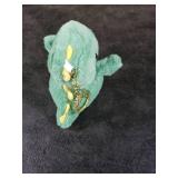 YUKOUQIAN Dinosaur Stuffed Animals Mini Plush Toy Keychain Small Dinosaur Plushies for Kids Girls Boys 4.7 Inch(Keychain Dino deep Green)