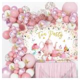 Mocsicka Tea Party Backdrop 7x5ft Let