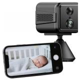 2025 Upgraded 4K Security Camera Wireless Indoor,Home Camera for Pet,Suitable for Home Offices, Wifi Cam with Night Vision, for Indoor and Outdoor Safety,Real Time Record Surveillance-Black T9W5