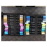 ANYUKE 50 Color Acrylic Paint Marker 2WayPen Acrylic Paint Markers for Wood, Rock Painting, Canvas, Stone, Glass Acrylic Dots Markers for DIY Crafts and Crafts (50 Colors)