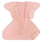 Mikccer Sleep Sack Swaddle Baby, Sleepsack Newborn for 3-6 Months, Swaddle Blanket Bottom with 2-Way Zipper, Easy to Change Diapers, Adapt to Arm in Out, TOG 1.0, Pink, Medium