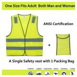 Lavori-AK Safety Vests Pack - Yellow Reflective High Visibility Construction ANSI Class 2 Work Vest for Men,Woman,Hi Vis Vest Mesh and Neon Silver Strip