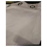 INLINAS Pale Pink Blackout Curtains with Sheer Overlay - Grommet Top Thermal and Noise Reduction Panels for Bedroom and Living Room Light Blocking and Energy Saving, 52 x 63 Inches, Set of 2