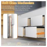 BAIDICE Soft Close Bottom Mount Drawer Slides 9 Inch Rails with Rear mounting Bracket Locking Devices Screws for Face Frame Or Frameless Application 9 inch, 1 Pair