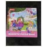 SYNARRY Unicorn Mermaid Princess Magnetic Puzzles for Toddlers 3-5 Girls, 20 Pieces Travel Puzzles for Kids Ages 4-6, Car Airplane Road Trip Activities Toys for 3 4 5 6 Year Old Girls Birthday Gifts