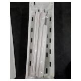 SPACEKEEPER Slim Rolling Storage Cart 4 Tier Bathroom Organizer Mobile Shelving Unit Utility Cart Tower Rack for Kitchen Laundry Narrow Places, White