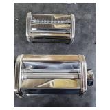 Sailnovo Pasta Maker Machine, 180 Roller Pasta Maker, 9 Adjustable Thickness Settings 2-in-1 Noodles Maker with Rollers and Cutter, Perfect for Spaghetti, Fettuccini, Lasagna or Dumpling Skin Silver