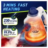 Steam Cleaner, Pressurized Handheld Steam Cleaner for Home with 12pcs Accessories & Safety Lock, Multi-Surface & Powerful Home Use Steamer for Cleaning, Car, Bathroom, Shower, Window, Grime, Grease