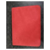 Trading Card Binder, 9 Side Loading Pocket Card Album Hold Up to 540 Cards, Zipper Binder for Cards Collection, TCG Card Holder for Game Card, Sports Card, Yugioh, MTG etc. Red 9