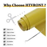 HTVRONT HTV Vinyl Rolls Heat Transfer Vinyl - 12 x 15ft Dark Grey HTV Vinyl for Shirts, Iron on Vinyl for All Cutting Machines - Easy to Cut & Weed for Heat Vinyl Design (Dark Grey)