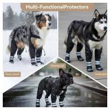 YAQUHO Upgraded Dog Suspender Boots, Waterproof Dog Rain Boot, Anti-Slip Winter Snow Dog Shoes Leggings, Adjustable Suspender Boots for Large Dogs, Paws Protector for Outdoor Dogs Walking Hiking (XL)