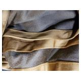 Velvet Curtains 84 Inch Length 2 Panels Set Gold Brown Light Blocking Thermal Insulated Room Darkening Window Drapes Soft Luxury Curtain for Living Room Bedroom Back Tab Pleated Pocket 7ft Long Golden