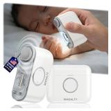 Electric Nail Clipper for Family Care Precision Dual-Blade Trimming System 2-in-1 Trimmer & Grind Nail Care Tool with LED Light, Ultra-Quiet & Safe for Babies, Seniors and Adults