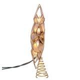 Kurt Adler 10 Lights LED Capiz Clear Star Treetop