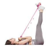 Fitness Resistance Bands-6 Tube, Resistance Bands with Foot Loops, Sit Up Training Band, Upgraded Smart Stirrup Puller,Fitness Pedal Ankle Puller, Pedal Puller Rope (Purple)