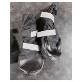 Hipaw Waterproof Dog Boots for Winter Snow Rain,Non-Slip Dog Shoes for Medium to Large Dogs,Extended Cuff Paw Protectors for Outdoor Walking Hiking