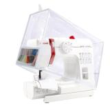 JRAIYBZ Sewing Machine Cover with Storage Pockets,Protective Dust Cover for Sewing Machine, Sewing Machines Dust Covers Compatible with Singer Brother Machines (clear)
