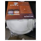 Wosen 12 Inch 2 Pack RGB LED Flush Mount Ceiling Light with Night Light 2700K, 24W 2400LM Ultra-Slim Ceiling Light Fixture with Remote, 16 Million DIY Colors, Compatible with Alexa/Google Assistant