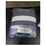 KAWAHOME Sherpa Fleece Twin Size Blanket for Bed - Extra Warm and Heavy Thick Blankets for Winter, Super Soft 500GSM Plush Blanket, 66X 90 Washed Blue