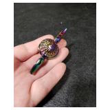 Metal Orb Ball Fidget Spinner Anti-Anxiety Stress Relief Focus Meditation Break Bad Habits ADHD EDC Finger Spinning Sensory Toys - Rainbow