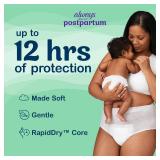 Always Discreet Postpartum and Adult Incontinence Underwear for Women, Large, Maximum Protection, 14 Count