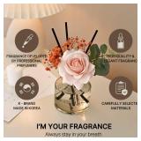 COCODOR Rose Flower Reed Diffuser/Lovely Peony/6.7oz(200ml)/1 Pack/Reed Diffuser, Reed Diffuser Set, Oil Diffuser & Reed Diffuser Sticks, Home Decor & Office Decor, Fragrance and Gifts