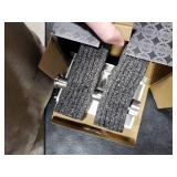 Brushed Nickel Toilet Paper Holder Wall Mounted with Marble Shelf, Tissue Roll Holder 304 Stainless Steel for Bathroom Washroom, Screw-in Modern Toilet Paper Holder