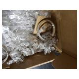 WILLBOND Christmas Handmade Crystal Leaf Napkin Rings Set of 18 Rhinestone Gold Napkin Rings Silver Napkin Rings for Dinner Parties Weddings Thanksgiving Everyday Use(24 Pieces, Silver)