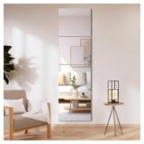 Delma Glass Full Length Wall Mirror Tiles, 14