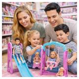 Familydolls Pregnant Dolls Set of 6 People with Removable Baby, 12 Inch Realistic Mommy Doll Set for Kids, Educational Pregnancy Doll Toy, Role Play Gift for Girls Ages 3+