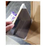 9x9 Picture Frame, Brass Metal Square Photo Frames with HD Glass, Fits 8x8 with Mat or 9 x 9 without Mat, Display for Wall and Table, 1 Pack