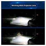 DMEX D2S HID Headlight Bulbs Xenon 35W Replacement 85122 66240 66040 66240CBI - Pack of 2, 8000K White Blue (Not fit Halogen Headlamp)