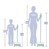 Eyliden Carpet Sweeper, Mini Size Lightweight Hand Push - No Noise, Non-Electric, Easy Manual Sweeping Only for Carpet Cleaning (Mint)