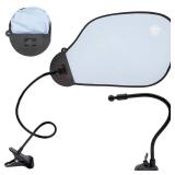 Laptop Sun Shade for Working Outside and Adjustable Clip, Adjustable Laptop Sun Shade with Flexible Clip Stand, Heat Shield Laptop Canopy for Computers Beach Chairs and Strollers (Blue)