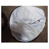 Laptop Sun Shade for Working Outside and Adjustable Clip, Adjustable Laptop Sun Shade with Flexible Clip Stand, Heat Shield Laptop Canopy for Computers Beach Chairs and Strollers (Blue)